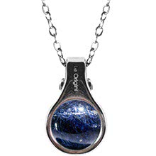 Moon Pendente con Sodalite e Catenina