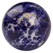 Moon Sodalite Burattato Sferico