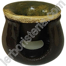 Diffusore Brucia Essenze in Terra Refrattaria Ceramica Artigianale Sarda Strexaterra