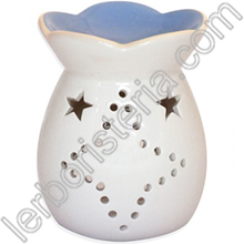 Diffusore Brucia Essenze Ceramica Star Blu