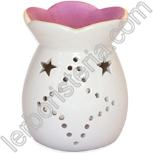 Diffusore Brucia Essenze Ceramica Star Rosa