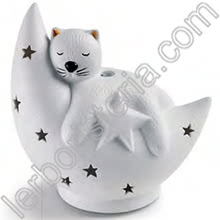 Kitty Diffusore a Ultrasuoni in Ceramica con Cromoterapia