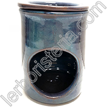 Diffusore Brucia Essenze Ceramica Artigianale Sarda Azzurro