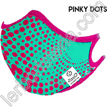Zitto Mask Mascherina Filtrante Protettiva Antimicrobica Riutilizzabile Pinky Dots