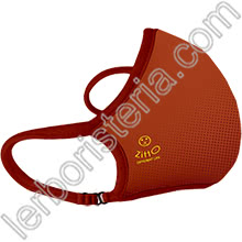 Zitto Mask Air Mascherina Filtrante Protettiva Antimicrobica Riutilizzabile Rust Orange