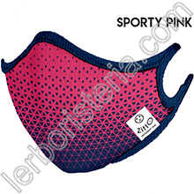 Zitto Mask Mascherina Filtrante Protettiva Antimicrobica Riutilizzabile Sporty Pink