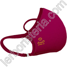 Zitto Mask Air Mascherina Filtrante Protettiva Antimicrobica Riutilizzabile Wine Red