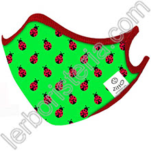 Zitto Mask Kids Mascherina Filtrante Protettiva Antimicrobica Riutilizzabile Ladybug