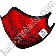 Zitto Mask Mascherina Filtrante Protettiva Antimicrobica Riutilizzabile Sporty Red
