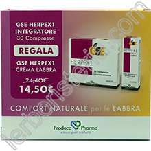 GSE Herpex1 Integratore + GSE Herpex1 Crema Labbra Omaggio