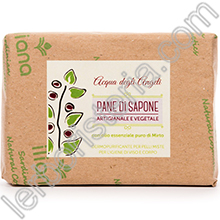 Acqua degli Angeli Pane di Sapone Artigianale Vegetale Dermopurificante con olio essenziale di Mirto