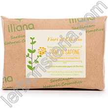 Fiori di Elicriso Pane di Sapone Artigianale Vegetale Lenitivo con olio essenziale di Elicriso