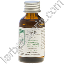 Olio Corpo Aromatico Dieci Essenze Biologico - Ref. n° 10 - Formato Mini