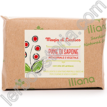 Magia di Lentisco Pane di Sapone Artigianale Vegetale Emolliente Lenitivo con olio di Lentisco