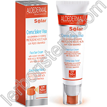 Aloedermal Solar Crema Solare Viso SPF 50+ Protezione Molto Alta