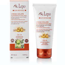 Crema Solare Superprotettiva Viso SPF 50+ Protezione Molto Alta Olio di Oliva Bio e Acido Ialuronico