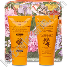 Il Sole in Viaggio Pochette Arancio con Crema Solare SPF15 e Doposole
