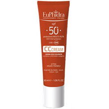 CC Cream Crema Viso Colorata SPF 50+ Protezione Molto Alta UVB UVA Incarnato Medio-Scuro