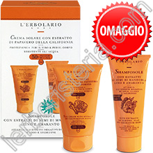 Crema Solare con Papavero della California SPF50+ Protezione Molto Alta + Shamposole Omaggio