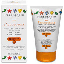 PiccoloSole Crema Solare Bimbi Viso e Corpo Protezione Alta SPF 30