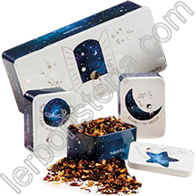 Cofanetto in Latta Sole Luna Stelle con Infusi e Tisane