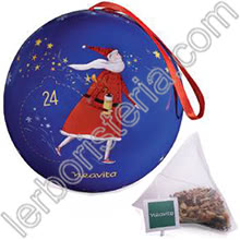 Palla di Natale Blu con Infuso Stella d'Inverno FiltroScrigno
