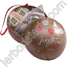 Palla di Natale Oro FiltroScrigno Infuso Fiocchi di Neve