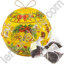 Christmas Ball Pallina con Tè di Natale Gialla