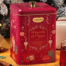 Biscottiera di Natale con Infuso Fiocchi di Neve