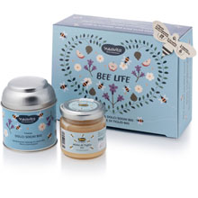 Cofanetto Bee Vita Azzurro - Bee Life con Tisana Dolci Sogni Bio e Miele di Tiglio Bio
