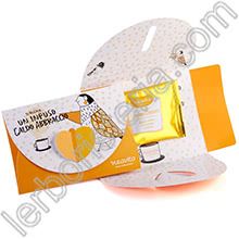 Biglietto Infuso Caldo Abbraccio con Filtroscrigno Infuso Limone Zenzero