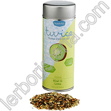 Twice Tisana Iced or Hot Kiwi e Lime Silver Tin