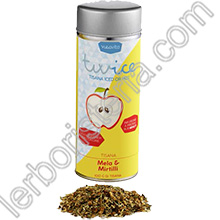Twice Tisana Iced or Hot Mela e Mirtilli Silver Tin