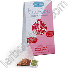 Twice Tisana Iced or Hot Melagrana e bacche di Rosa Canina Filtroscrigno