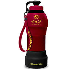 Ecobottiglia Pieghevole Acquainbocca Zitto Eco Active Red