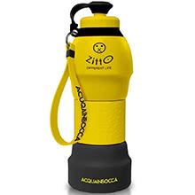 Ecobottiglia Pieghevole Acquainbocca Zitto Eco Active Yellow