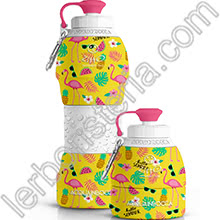 Ecobottiglia Pieghevole Acquainbocca Zitto Hello Summer