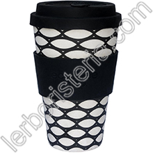 Ecoffee Cup Ecotazza Bambł Biodegradabile Basketcase