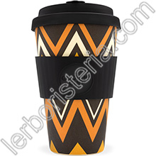 Ecoffee Cup Ecotazza Bambù Biodegradabile ZignZag