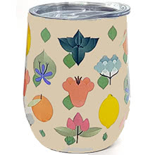 Warmy Mug Tazza Thermos Acciaio Happiness in a Cup Arancione