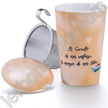 Tisaniera Thermos Coccole d'Inverno Beige
