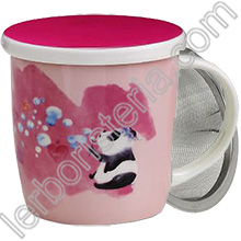 Tisaniera Un Pensiero per Te Panda Rosa